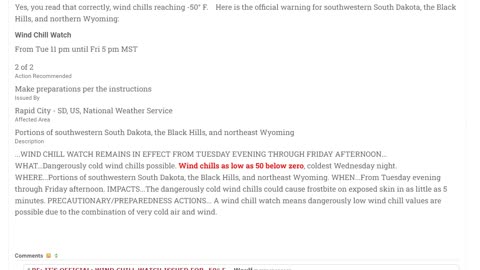 DANGEROUS Wind Chills Of -50F On Tap For Upper Midwest: Be Prepared!