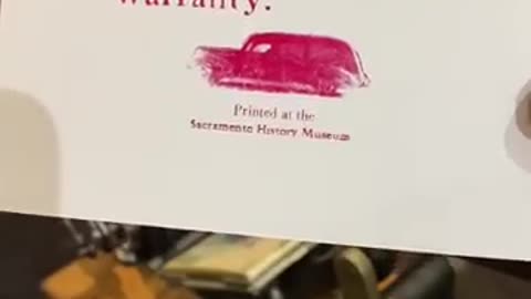 Letterpress printing a message from the print shop at the Sacramento History Museum
