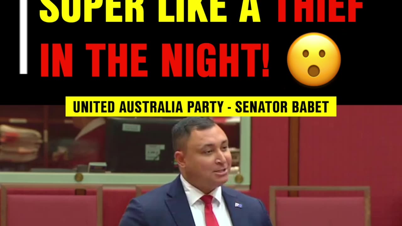 AUSTRALIAN SENATOR BABET (UAP) CALLS OUT AUSTRALIAN TREASURER JIM CHALMERS.