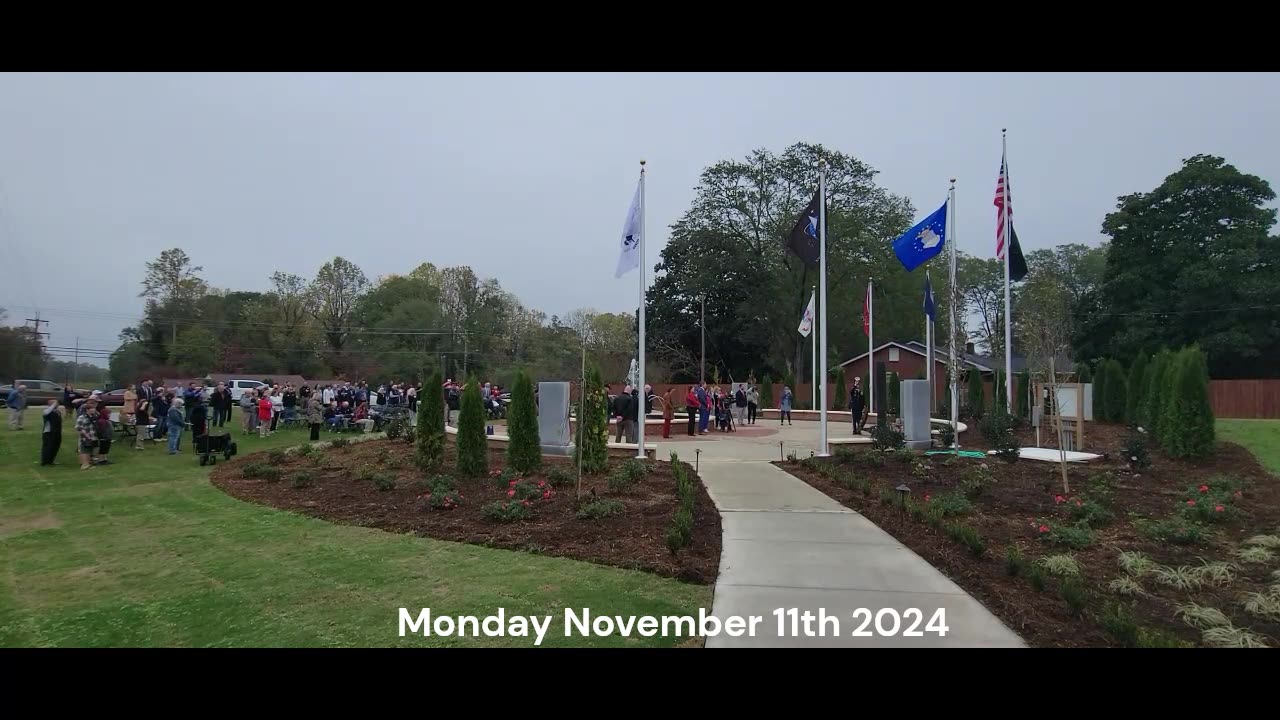 Dedication of the Laurens County Veterans Park.