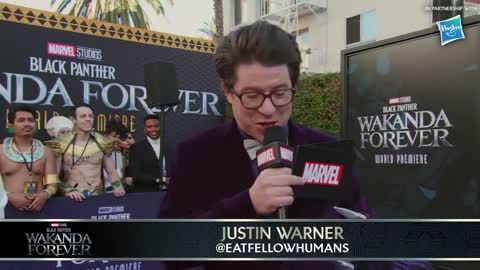 Marvel Studios' Black Panther_ Wakanda Forever Fans React Presented by Hasbro