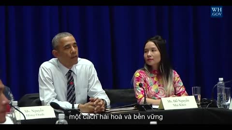 President Obama told representatives Vietnam Civil Society