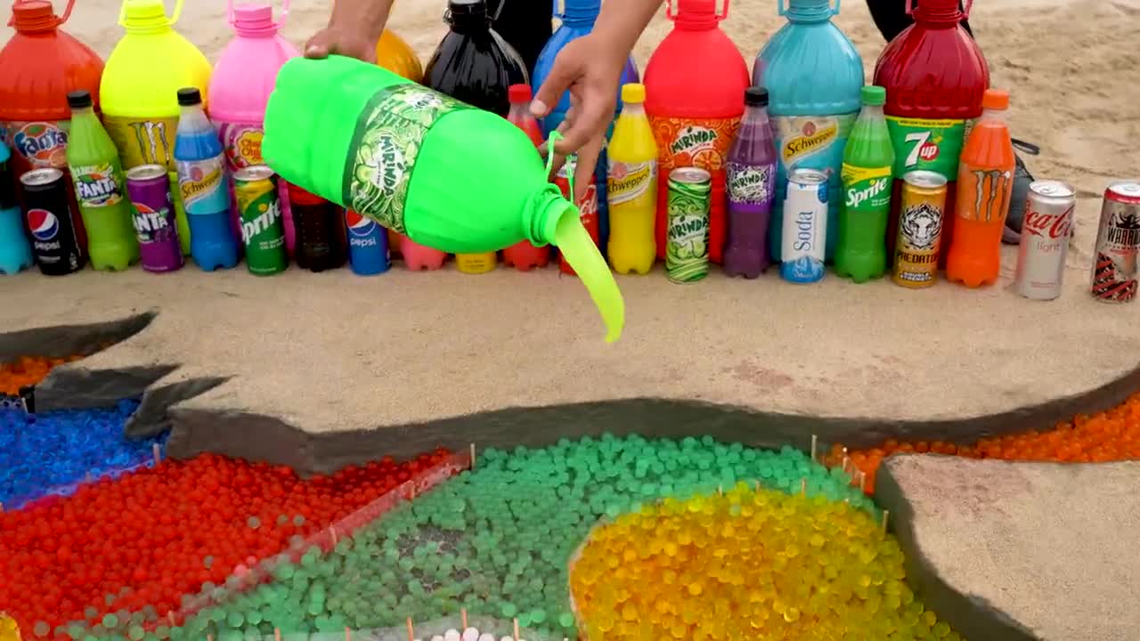 Chupa Chups, Mtn Dew, Fanta, Mirinda and Mentos soda mix Underground-16