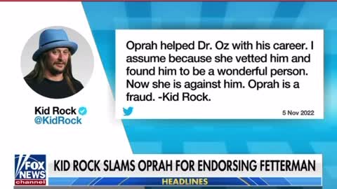 KID ROCK SLAMS OPRAH!