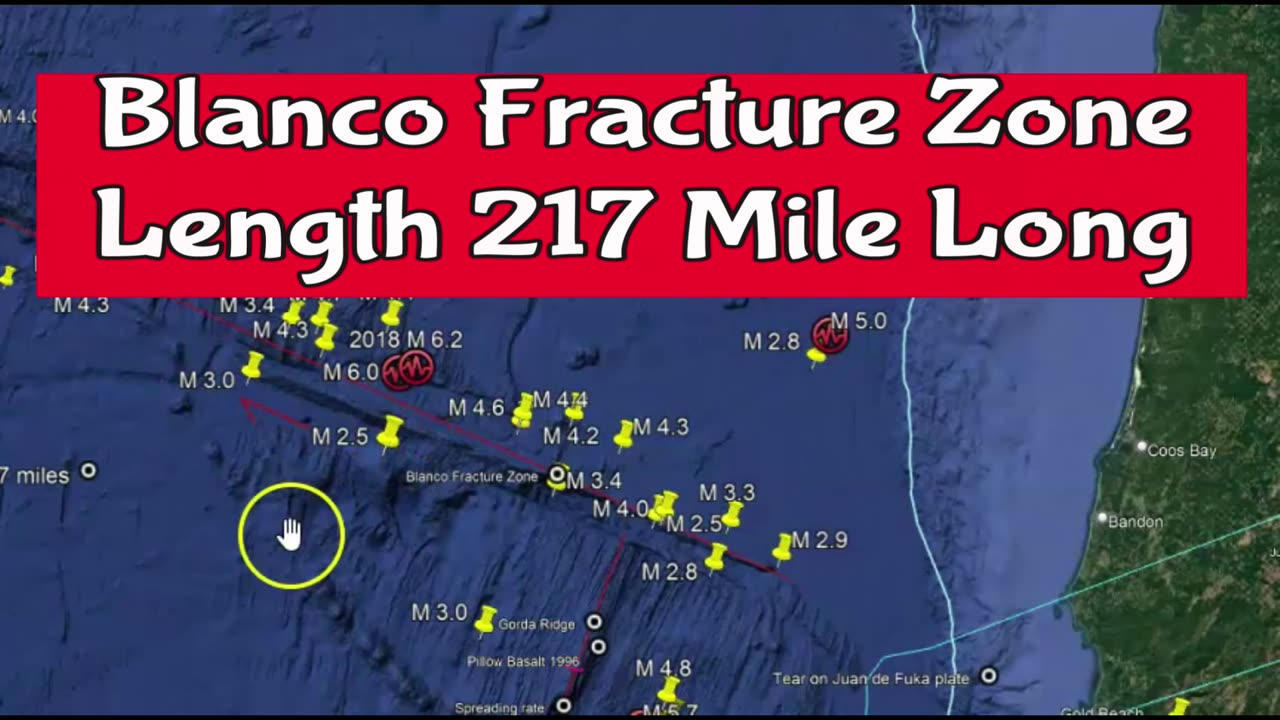 Earthquake Along The Cascadia Subduction Zone, M 2.6, Blanco Fracture Zone Connection