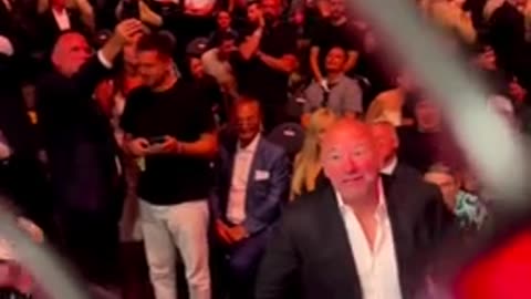 ufc fighter says we need you president trump with dana white