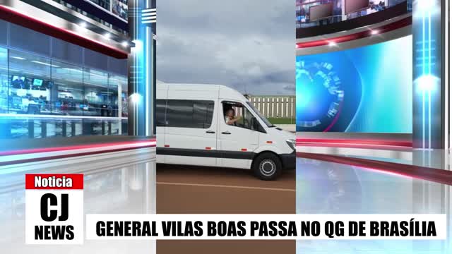 GENERAL VILAS BOAS PASSA NO QG DE BRASÍLIA