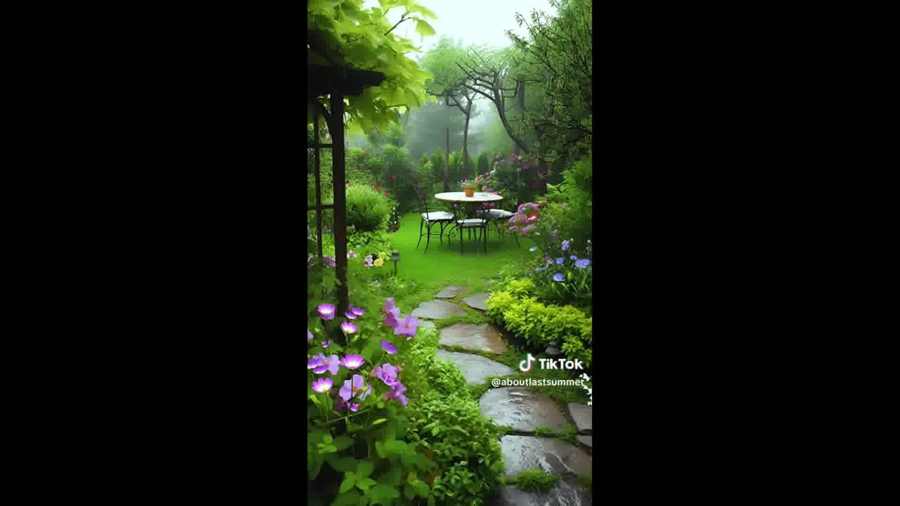 Landscape-relax-with-rain@tiktok@aboutlastsummer