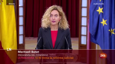 La presidenta del parlamento desautorizando a la justicia que vela por nuestros derechos