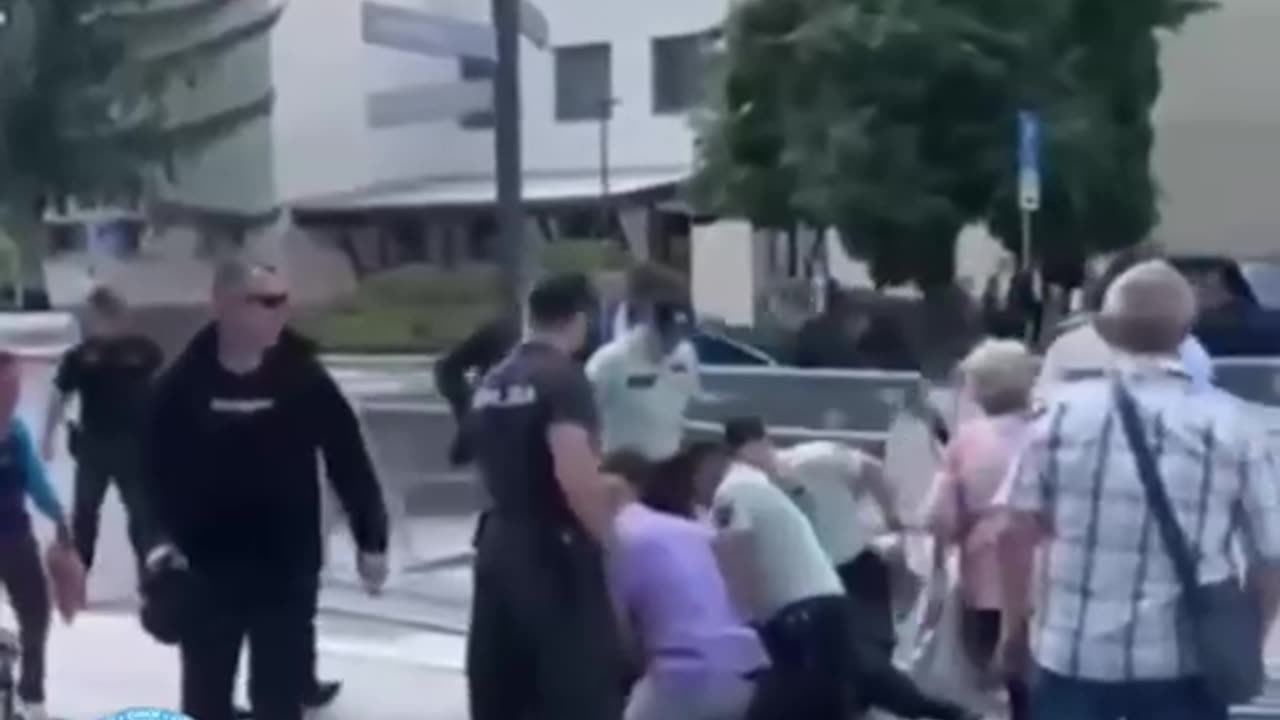 Footage of the arrest of the person who allegedly attacked the Prime Minister of Slovakia, Fico