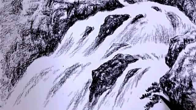 #CapCut #drawing #pencil #sketch #fyp #foryou #waterfall