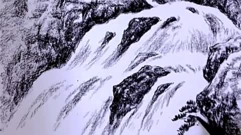 #CapCut #drawing #pencil #sketch #fyp #foryou #waterfall