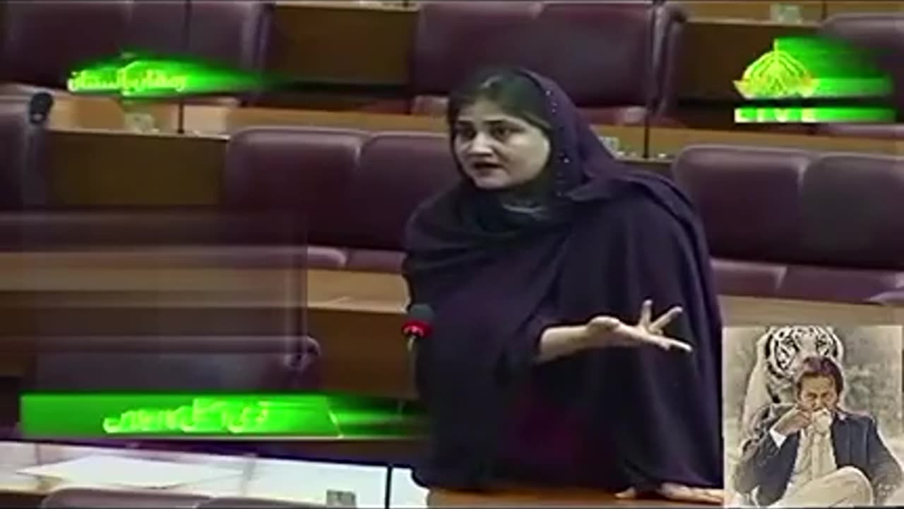 Sara Bano on Fire in National assembly