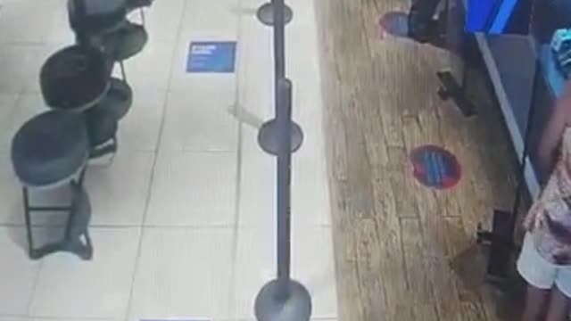 Armed Robbery Inside Bank. LEAKED SECURITY FOOTAGE