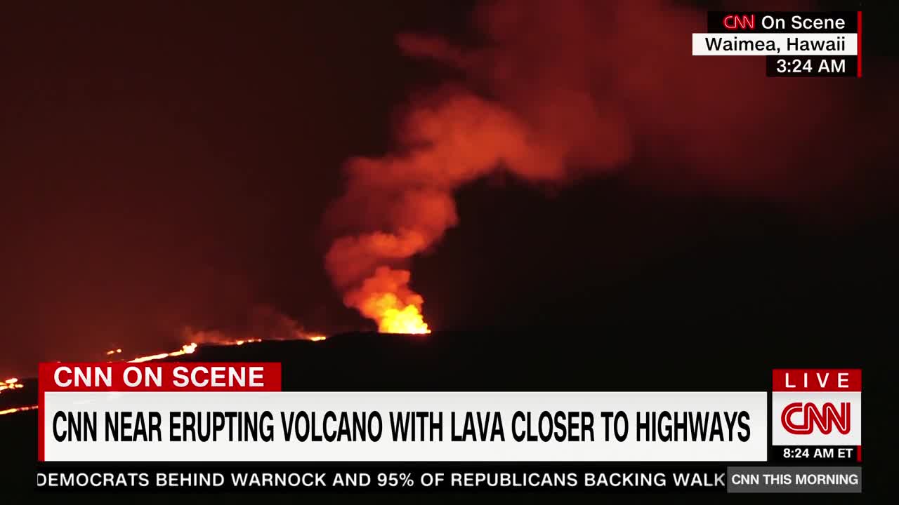 Incredible video shows world's largest active volcano erupting