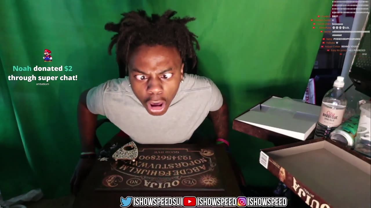 Speed gets possessed playing the Ouija Board