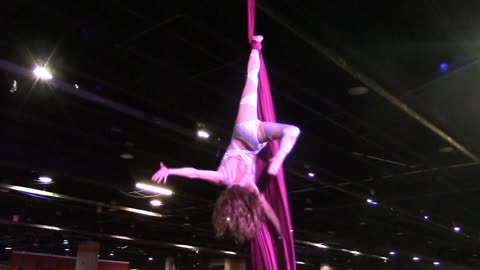 Exxxotica Expo Chicago 2022 PEPPERMINT AERIAL SILKS PERFORMANCE Part 2