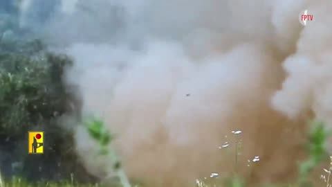 Hizbullah striking the Shraga Zionist military base, northern occupied Palestine, 18 Nov 2024