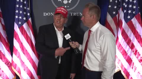 PRESIDENT TRUMP PRE-SPEECH INTERVIEW IN ROBSTOWN TEXAS 10-22-22