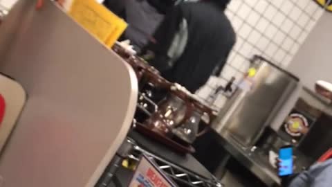 Heavyweight Fight Breaks Out at Waffle House