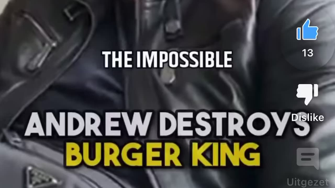 Andrew Tate Exposes Burger King