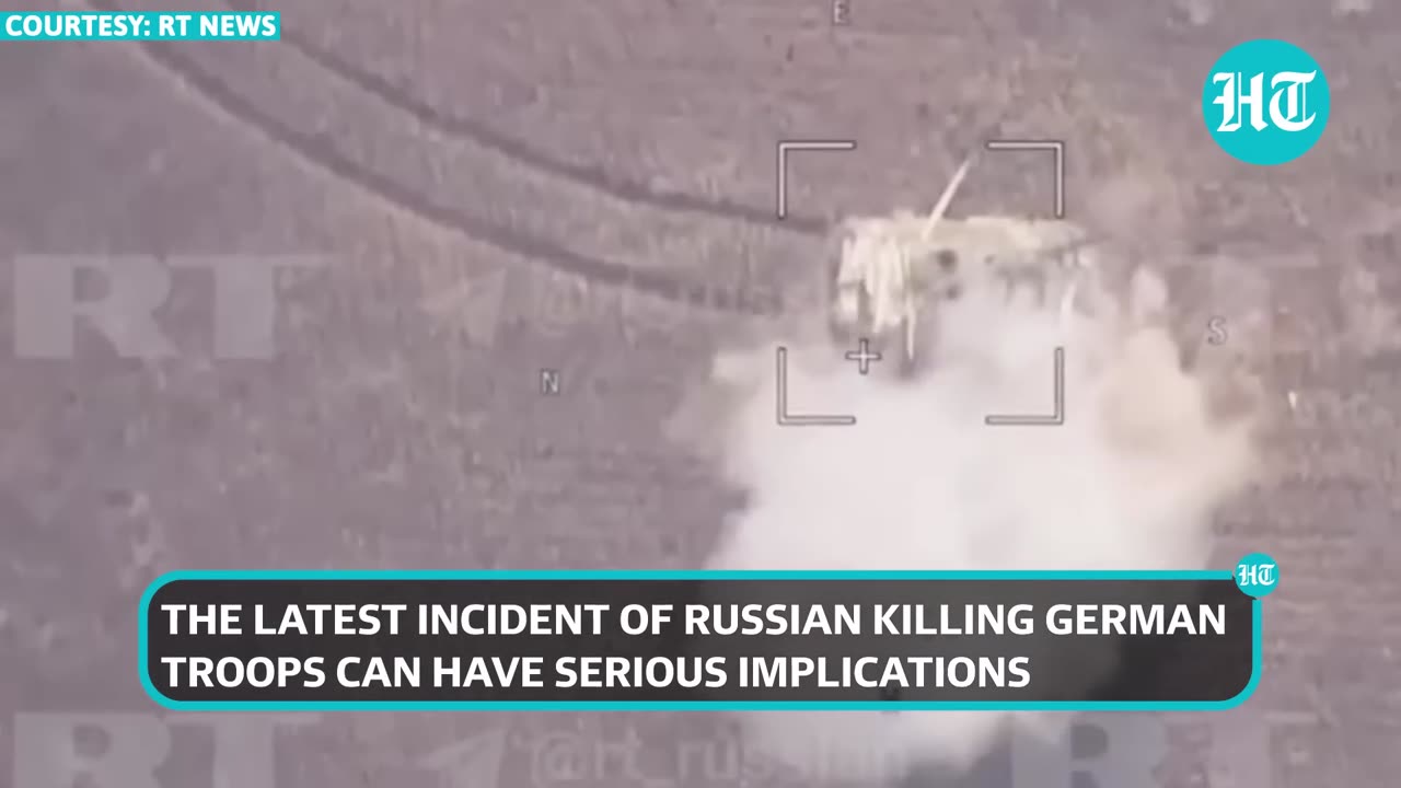 Russia-Germany Conflict Looms As Moscow's Drone Blows Up Leopard Tank With German Troops | Watch