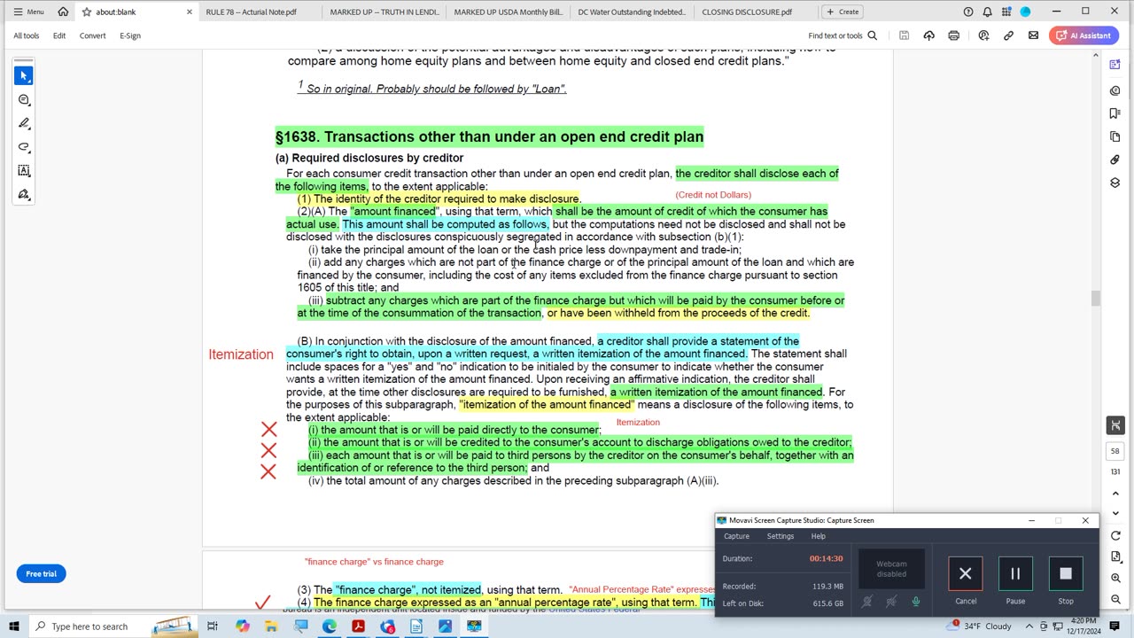 J. D. VANCE, BANKERSPLAIN -- "APR by the Actuarial Method"