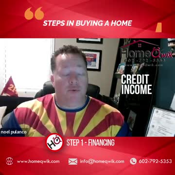 Steps in buying a home - Step 1 Financing