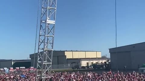 Christina Bobb Tweet: Overflow at the Trump rally in Waco!