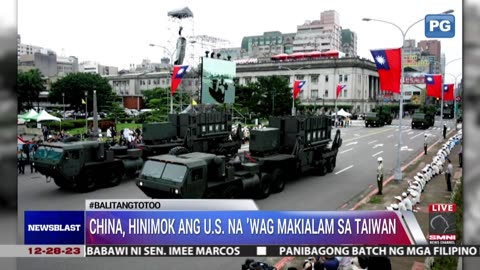 China, hinimok ang U.S. na 'wag makialam sa Taiwan