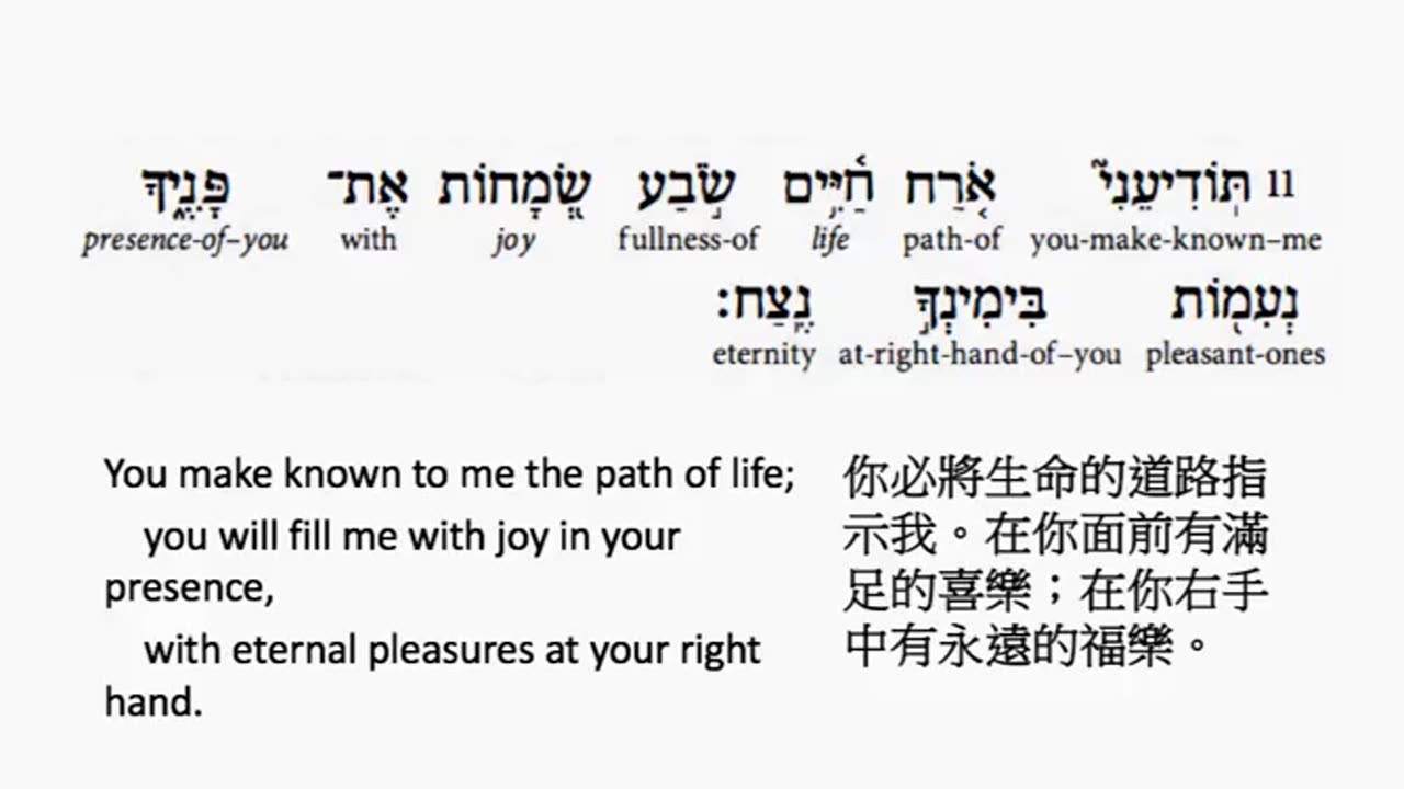 psalm 16 in hebrew _ salmo 16 en hebreo