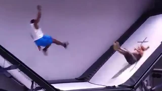 What super difficult moves can you make on a trampoline