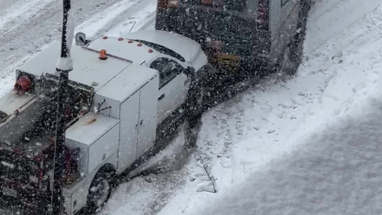 Helping A Bus Up The Hill