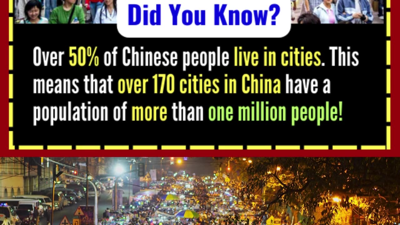 Did you know - China has 170 Cities with over 1 MILLION+ people!?