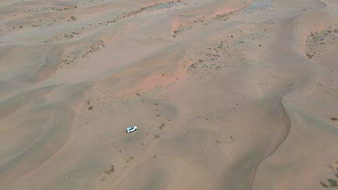 High-definition aerial photography through the desert of no man's land