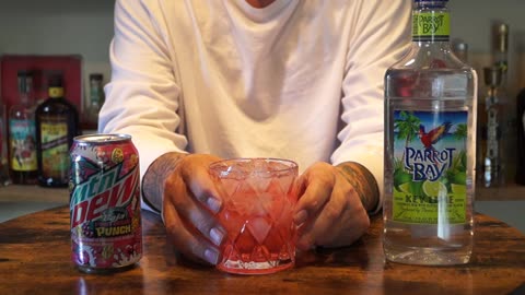 Parrot Bay Key Lime Rum & Mtn Dew Baja Point Break Punch