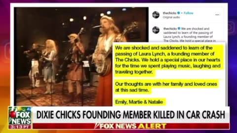 Dixie chicks founding member killed in car crash omg 😳 rip