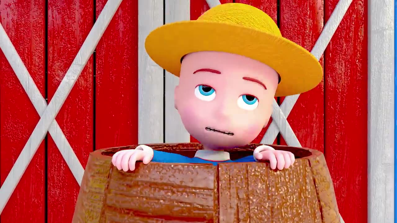 Baby catching wild cow