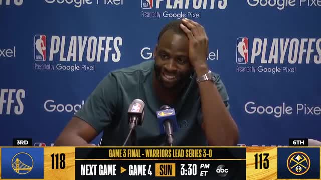 "You can shut that crowd up." Draymond Green Post Game Presser | Warriors vs Nuggets - Game 3