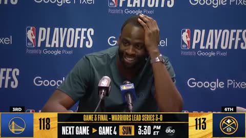 "You can shut that crowd up." Draymond Green Post Game Presser | Warriors vs Nuggets - Game 3