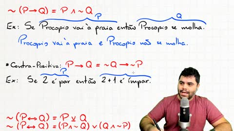 🧠 EQUIVALÊNCIAS LÓGICAS E NEGAÇÃO DE PROPOSIÇÃO COMPOSTA Curso de RLM Aula 09