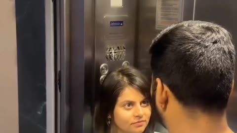When you try to flirt in elevator