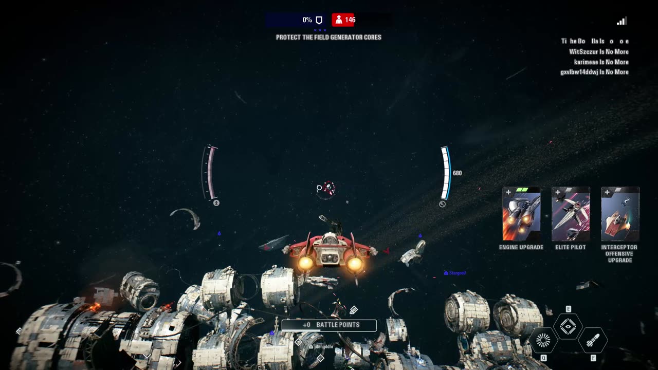 Star Wars Battlefront II: Starfighter Assault D'Qar Evacuation Resistance (Defending) Gameplay