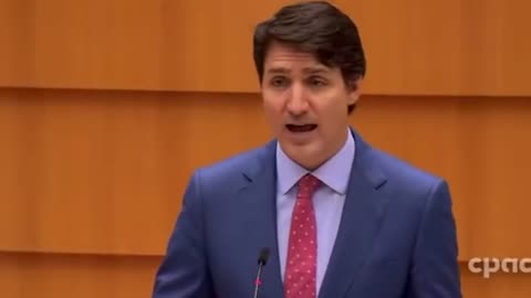 "EMPTY CROWD" No One Shows Up To Justin Trudeau's Speech At The EU Parliament! He's A FAILURE.