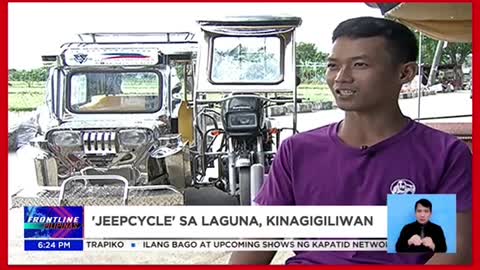 "Jeepcycle" sa Laguna, kinagigiliwan