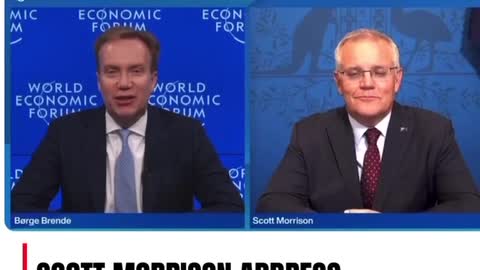 World economic forum talked with Scott Morrison of their plan on solving climate challenge