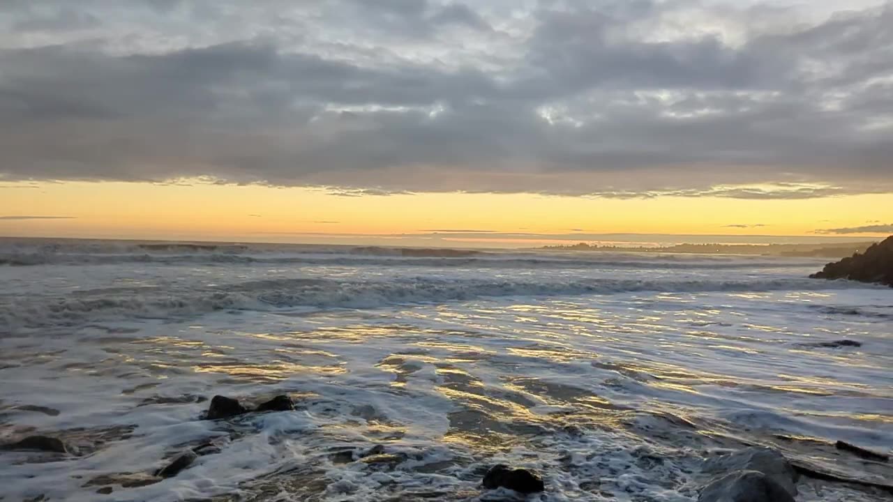 Smoldering Beach Sunset, relax and enjoy your time.