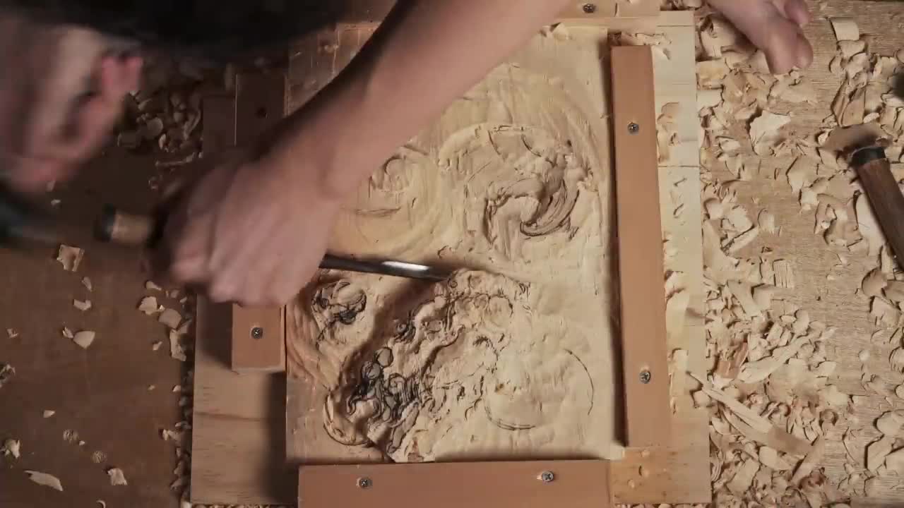 Wood Carving Dragon| To use technic of Japanese traditional wood carving| Woodworking