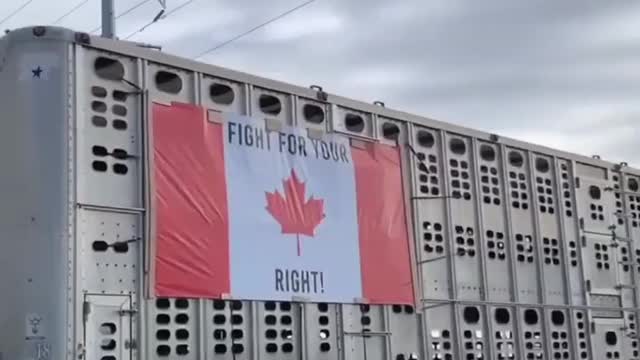 Truckers Fighting Government Vaccine Mandate March to Canadian Capital