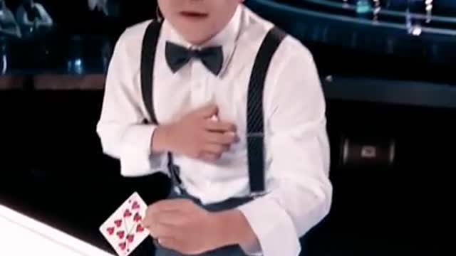 Magician Wows judge with hidden card magic